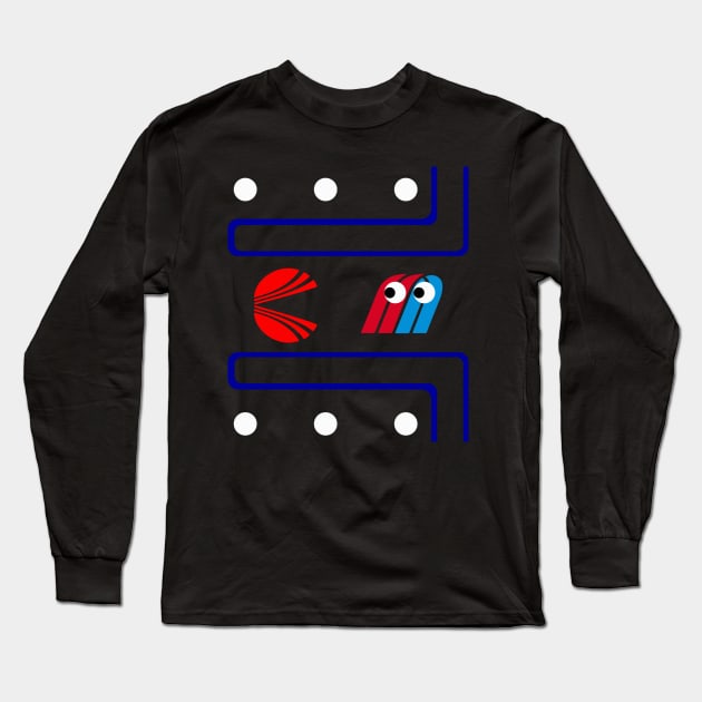 Airline Pacman Long Sleeve T-Shirt by CaptGarfield